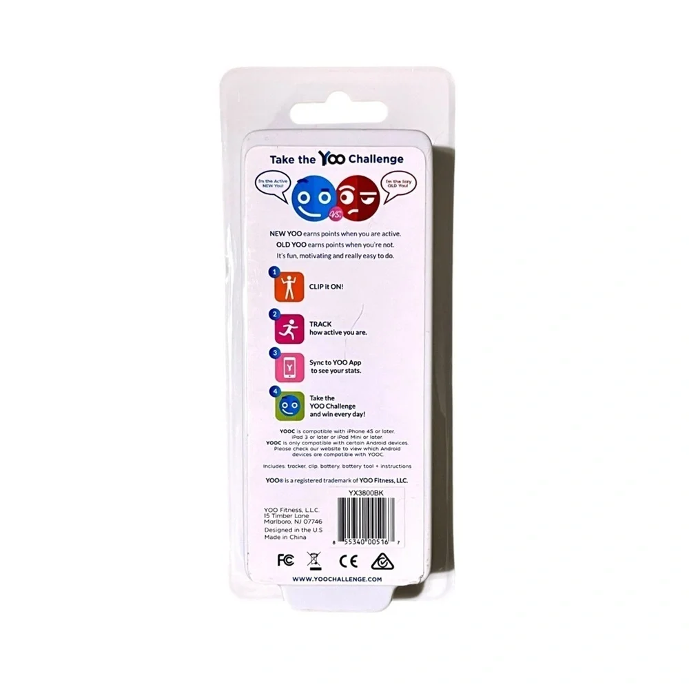 Yoo C Mini Wireless Fitness Tracker New in Package